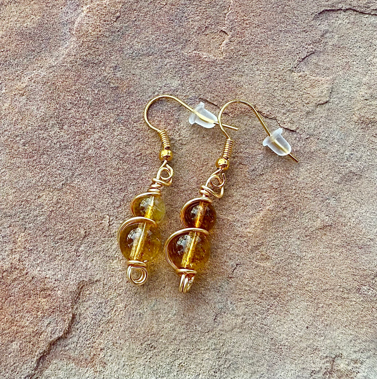 Gemstone Dangle Earrings